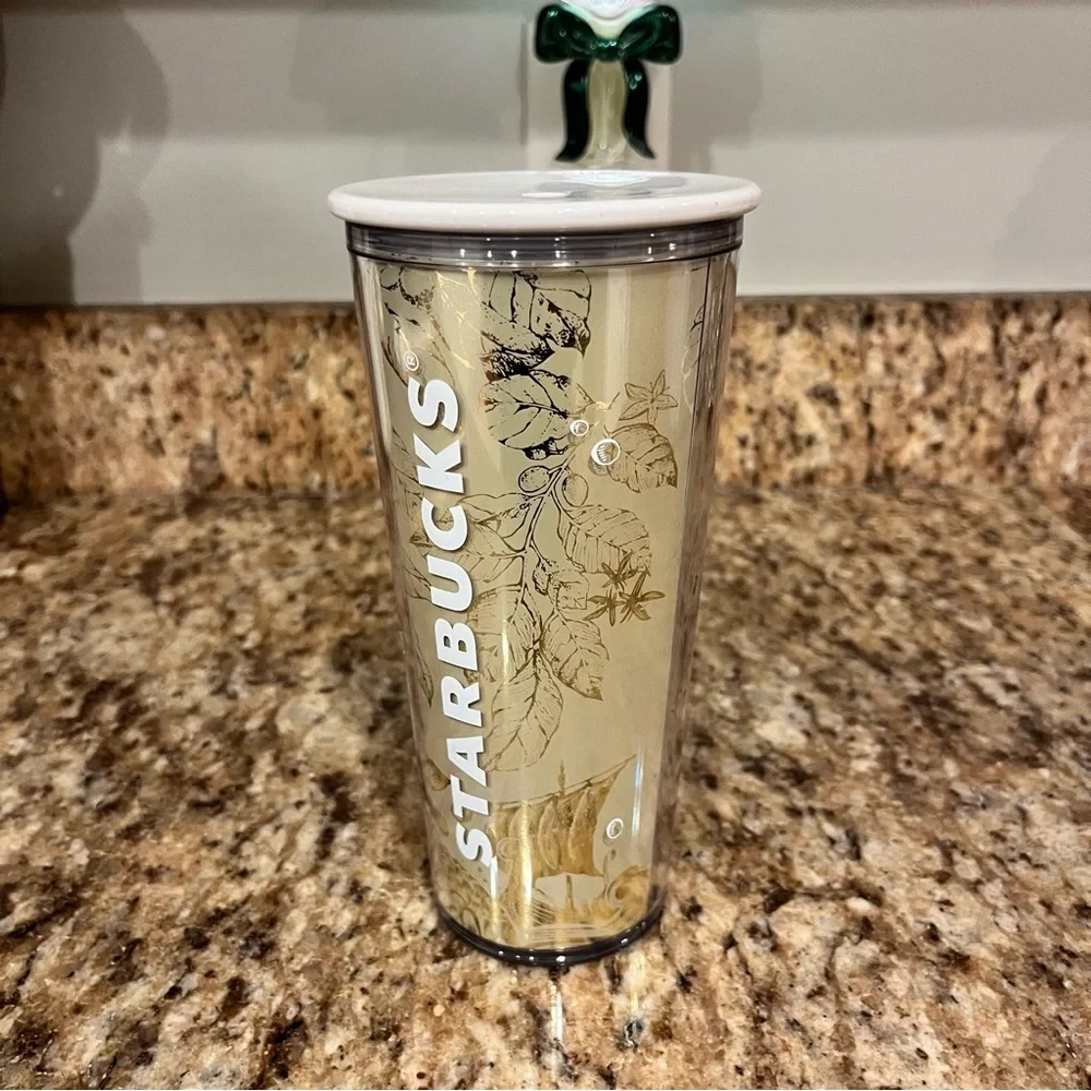 New Starbucks Philippines Gold White Whale Siren Cold Cup Asia Overseas